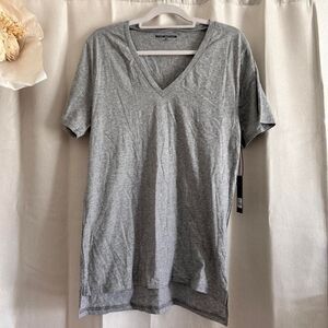 Man x One Teaspoon Grey Marle V-Neck Tee Size Medium NWT mens elevated basic